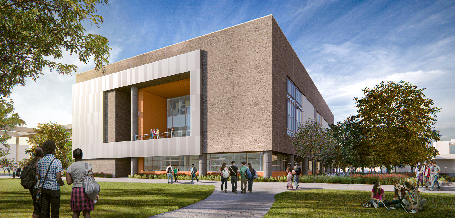 Golden West College, Language Arts Complex Saiful Bouquet Structural